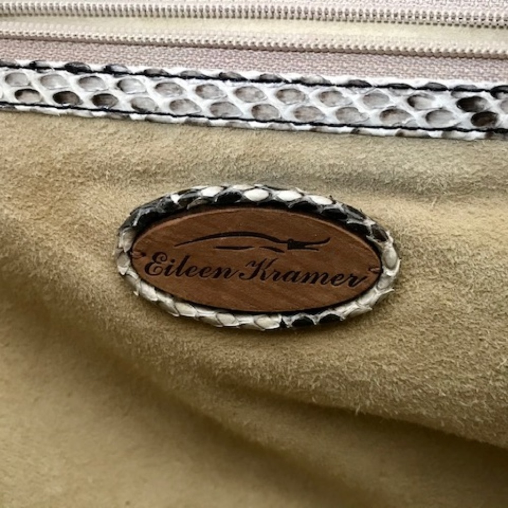 Authentic Eileen Kramer Genuine Python Skin Purse - image 4